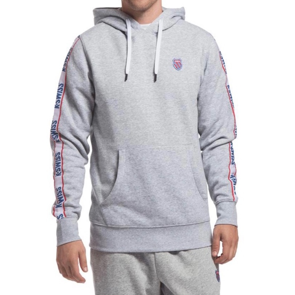 K SWISS Tape Fleece Hooded Sweatshirt | Medium